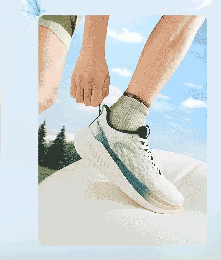 361 Degrees AirFeather 5.0 Men Running Shoes Wear-resistant Elastic Sole Lightweight Breathable Comfortable Sneakers 672612217