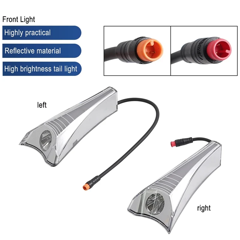 For OX Electric Scooter Front Light LED Headlight Deck Lamp Left & Right Spare Parts Accessories [T34-2026]