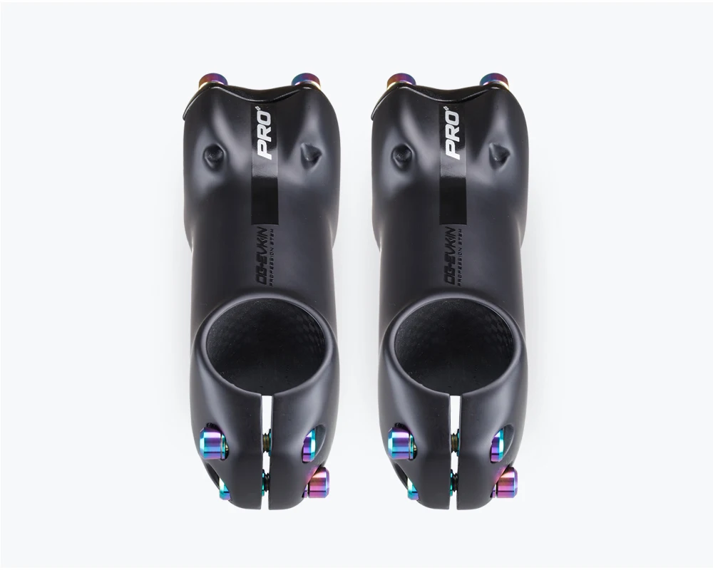 OG-EVKIN BS-004 Pro+ Carbon Fiber Stem 10 Degree 31.8MM Titanium Road Bike Stem Positive and Negative Cycling MTB Bicycle Parts
