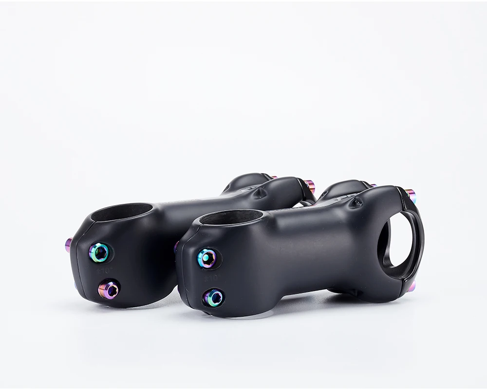OG-EVKIN BS-004 Pro+ Carbon Fiber Stem 10 Degree 31.8MM Titanium Road Bike Stem Positive and Negative Cycling MTB Bicycle Parts