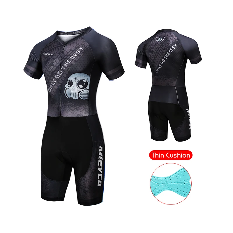 Men’s Triathlon Suit Breathable & Padded Tri Suit for Bike Run Race Day Gear for Triathletes Short Sleeve Gym Set