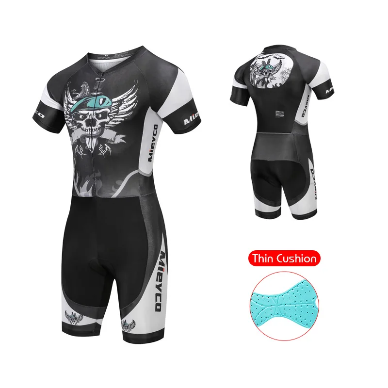 Men’s Triathlon Suit Breathable & Padded Tri Suit for Bike Run Race Day Gear for Triathletes Short Sleeve Gym Set