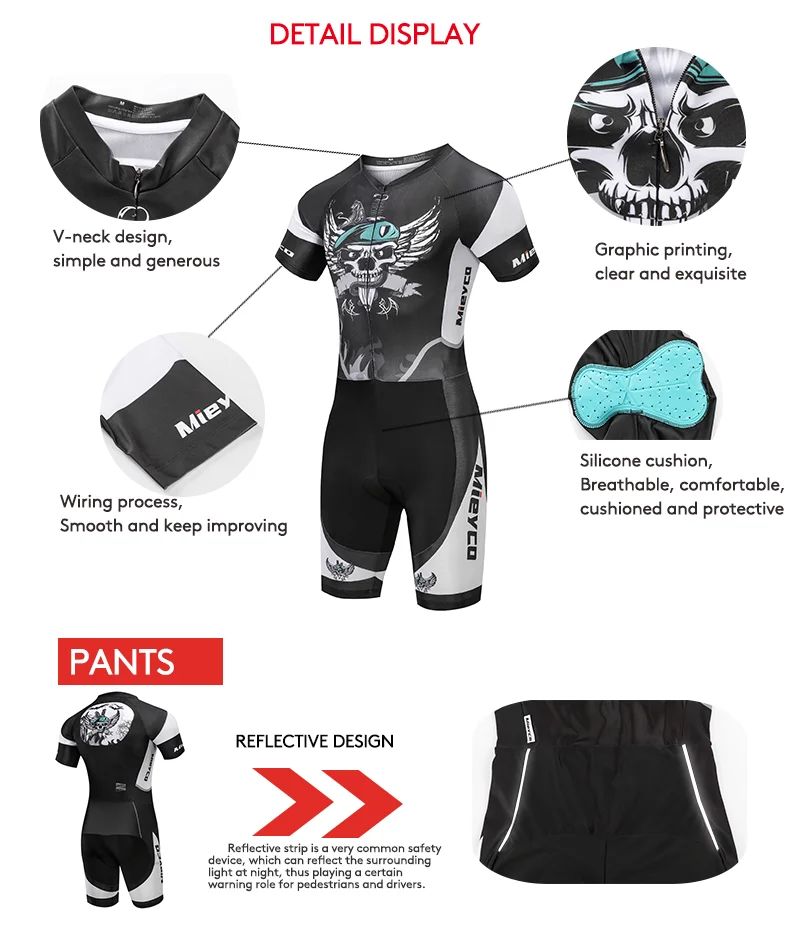 Men’s Triathlon Suit Breathable & Padded Tri Suit for Bike Run Race Day Gear for Triathletes Short Sleeve Gym Set