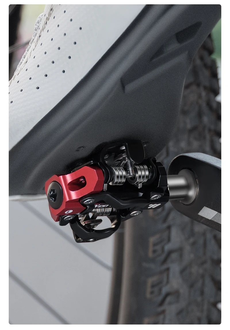 WEST BIKING 3 Bearing Bicycle Lock Pedal Waterproof Aluminum Alloy Clipless Bike Pedals SPD System Professional Cycling Pedal