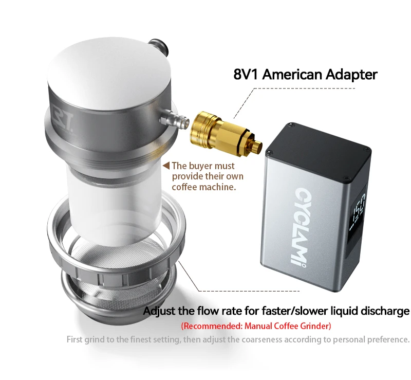 Manual Air-Pressure Espresso Machine Air Pump 10.3 Bar Coffee Essence Extraction Americano For Portable Manual Espresso Brewer