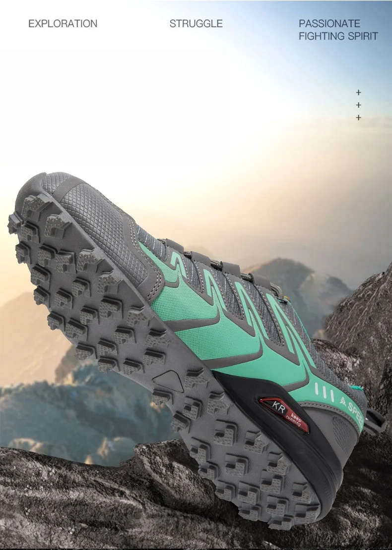 Men's Hiking Shoes All-terrain Outdoor Sports Shoes Breathable Wear-resistant Mesh Non-slip Hiking Shoes Outdoor Cycling Shoes