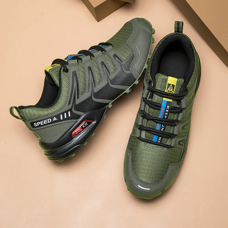 Men's Hiking Shoes All-terrain Outdoor Sports Shoes Breathable Wear-resistant Mesh Non-slip Hiking Shoes Outdoor Cycling Shoes