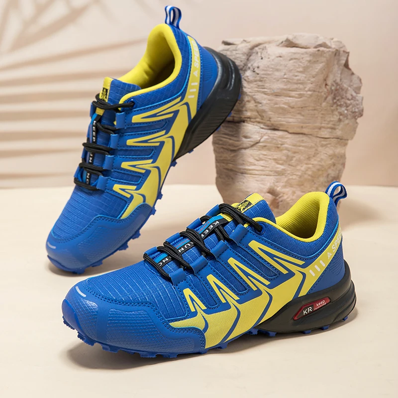 Men's Hiking Shoes All-terrain Outdoor Sports Shoes Breathable Wear-resistant Mesh Non-slip Hiking Shoes Outdoor Cycling Shoes