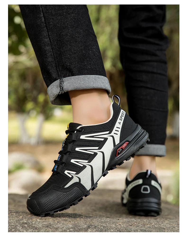Men's Hiking Shoes All-terrain Outdoor Sports Shoes Breathable Wear-resistant Mesh Non-slip Hiking Shoes Outdoor Cycling Shoes