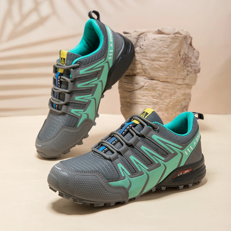 Men's Hiking Shoes All-terrain Outdoor Sports Shoes Breathable Wear-resistant Mesh Non-slip Hiking Shoes Outdoor Cycling Shoes