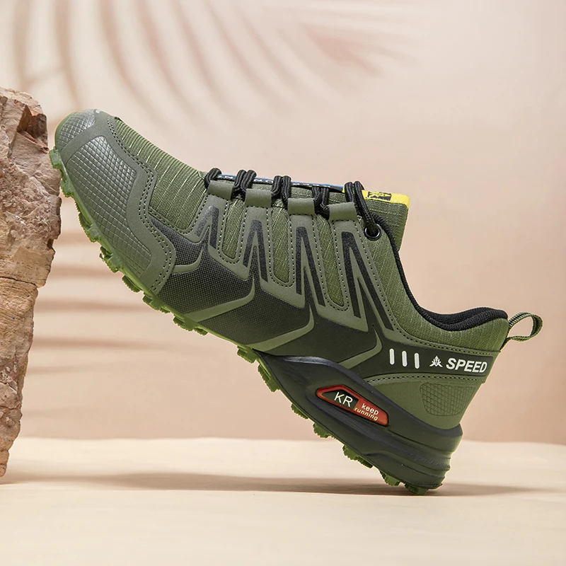 Men's Hiking Shoes All-terrain Outdoor Sports Shoes Breathable Wear-resistant Mesh Non-slip Hiking Shoes Outdoor Cycling Shoes