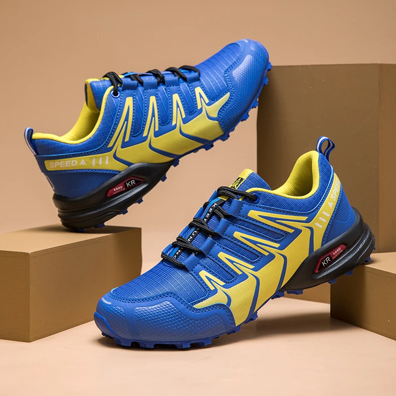Men's Hiking Shoes All-terrain Outdoor Sports Shoes Breathable Wear-resistant Mesh Non-slip Hiking Shoes Outdoor Cycling Shoes