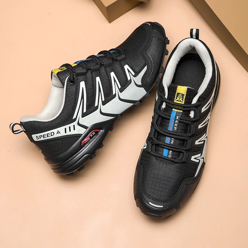 Men's Hiking Shoes All-terrain Outdoor Sports Shoes Breathable Wear-resistant Mesh Non-slip Hiking Shoes Outdoor Cycling Shoes