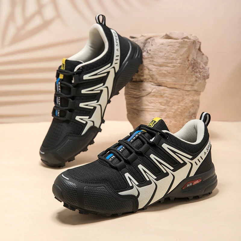Men's Hiking Shoes All-terrain Outdoor Sports Shoes Breathable Wear-resistant Mesh Non-slip Hiking Shoes Outdoor Cycling Shoes