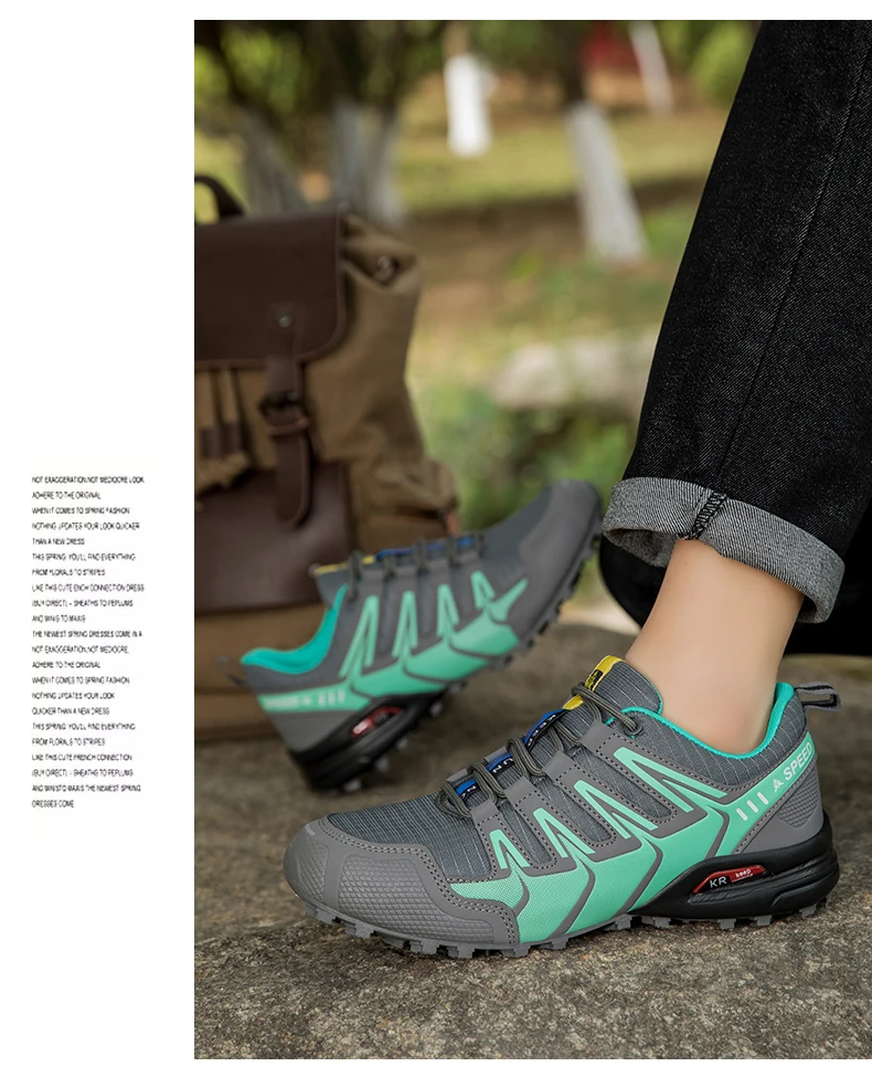 Men's Hiking Shoes All-terrain Outdoor Sports Shoes Breathable Wear-resistant Mesh Non-slip Hiking Shoes Outdoor Cycling Shoes