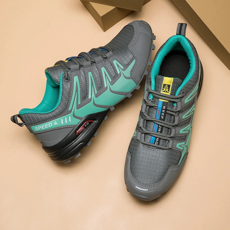 Men's Hiking Shoes All-terrain Outdoor Sports Shoes Breathable Wear-resistant Mesh Non-slip Hiking Shoes Outdoor Cycling Shoes
