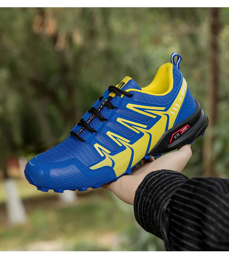 Men's Hiking Shoes All-terrain Outdoor Sports Shoes Breathable Wear-resistant Mesh Non-slip Hiking Shoes Outdoor Cycling Shoes