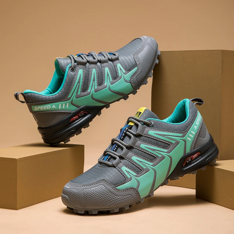Men's Hiking Shoes All-terrain Outdoor Sports Shoes Breathable Wear-resistant Mesh Non-slip Hiking Shoes Outdoor Cycling Shoes
