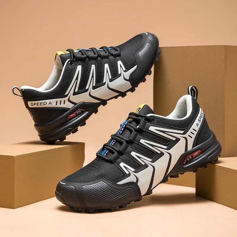 Men's Hiking Shoes All-terrain Outdoor Sports Shoes Breathable Wear-resistant Mesh Non-slip Hiking Shoes Outdoor Cycling Shoes