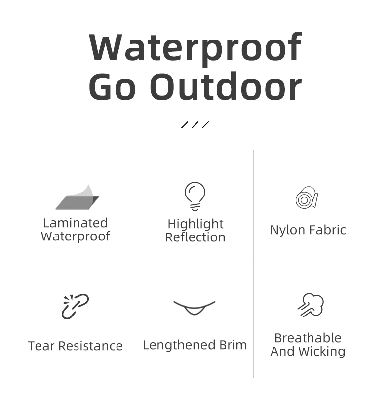ROCKBROS Waterproof Cycling Rain Coat Men Breathable Windproof Reflective Hooded Raincoat Outdoor Sport Windbreaker Jacket