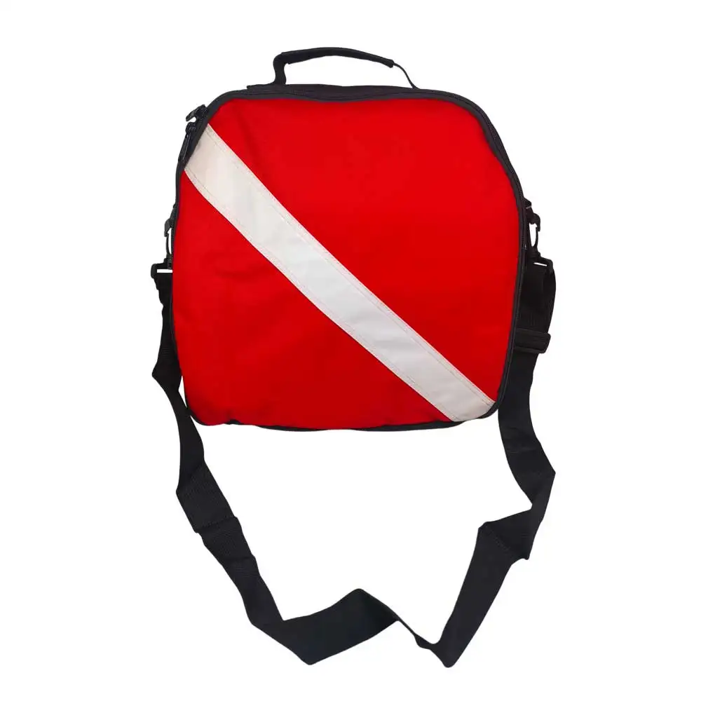 Scuba Diving Regulator Bag Square Flag Regulator Carry Cushioned Zipper Bag with Handle & Shoulder Strap Professional Diver Bag