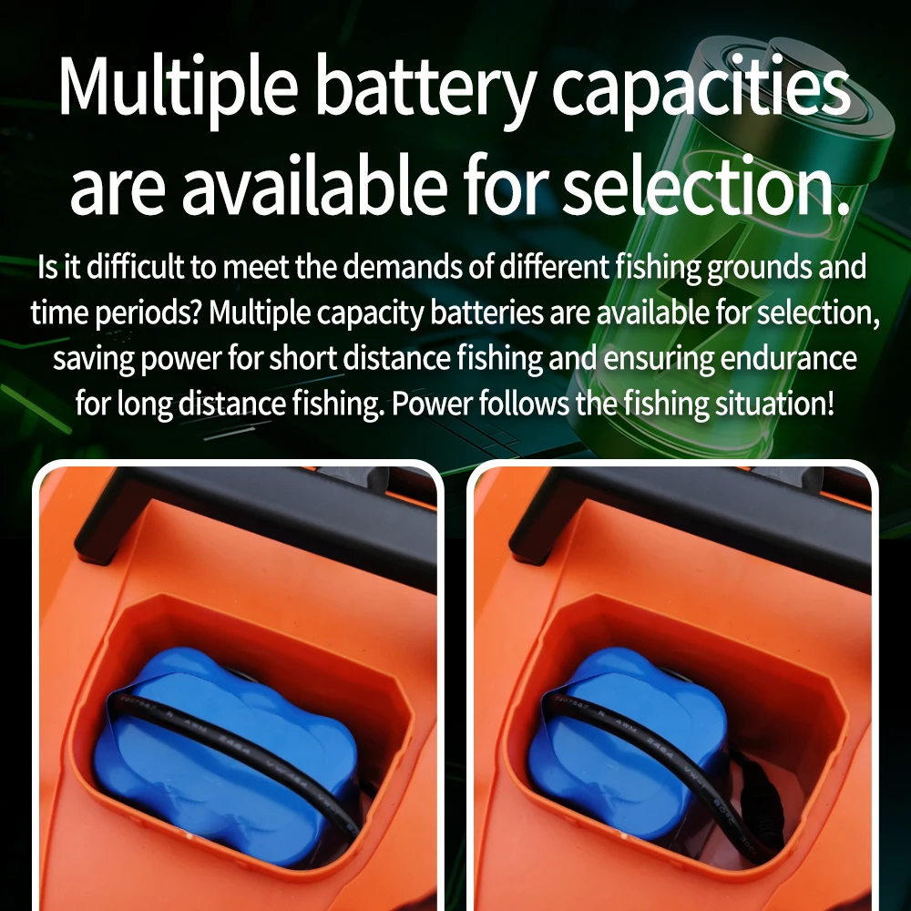 MBLN Mini GPS Bait Boat – 24 Waypoints, Beidou/GPS Navigation, Auto Return, Cruise Control, Quiet Dual Motor, Water Temp Sensor