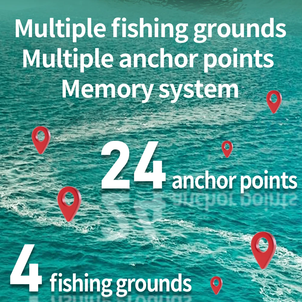 MBLN Mini GPS Bait Boat – 24 Waypoints, Beidou/GPS Navigation, Auto Return, Cruise Control, Quiet Dual Motor, Water Temp Sensor