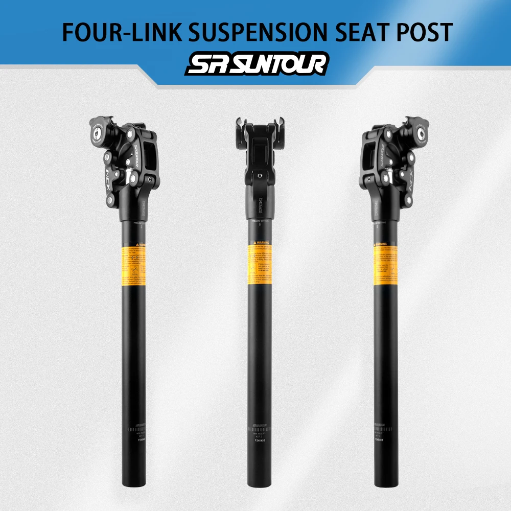SR Suntour NCX MTB Seatpost 400mm Mountain Bicycle Damping Suspension Seat Post Dirty Bike Seat Tube 27.2 30.9 31.6mm Bike Parts