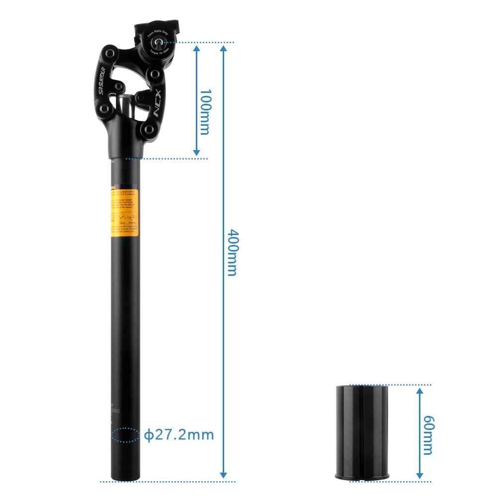 SR Suntour NCX MTB Seatpost 400mm Mountain Bicycle Damping Suspension Seat Post Dirty Bike Seat Tube 27.2 30.9 31.6mm Bike Parts