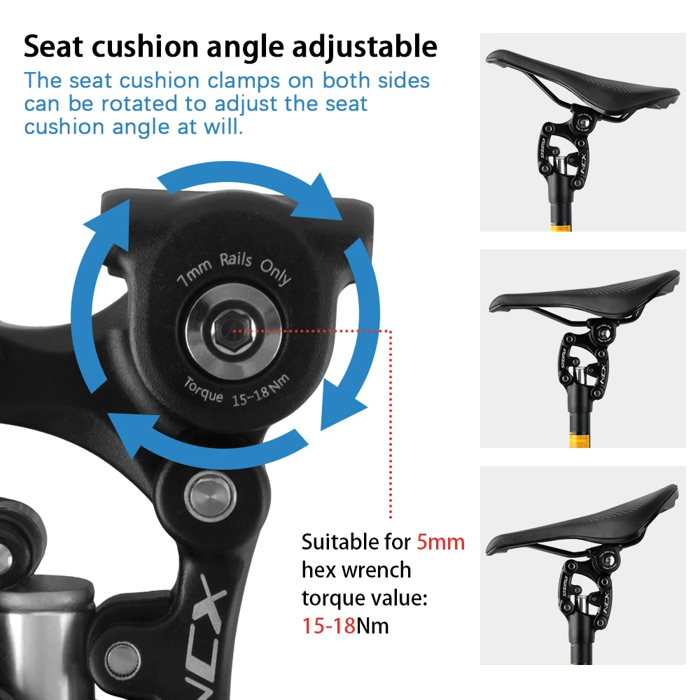 SR Suntour NCX MTB Seatpost 400mm Mountain Bicycle Damping Suspension Seat Post Dirty Bike Seat Tube 27.2 30.9 31.6mm Bike Parts