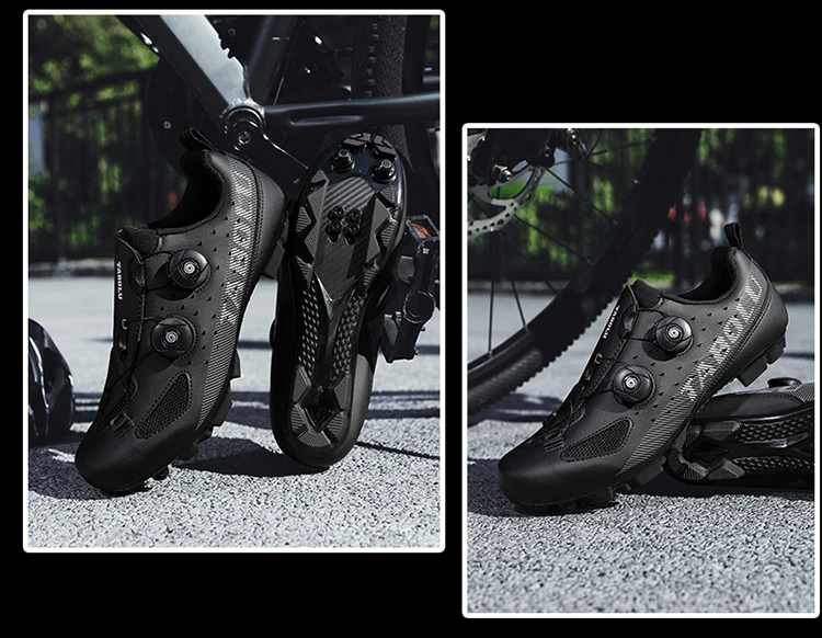 Cycling Flat MTB Shoes Mountain Sneakers Men Footwear Dirt Bike Racing Clit Bicycle Woman Road Spd Speed Cleat Biking