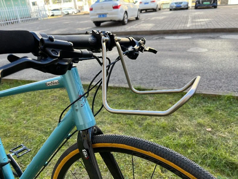 Bike Front Rack Mountain Road Bike Stainless Steel Integrated High-capacity Design Bicycle Luggage Carrier Bicycle Accessories