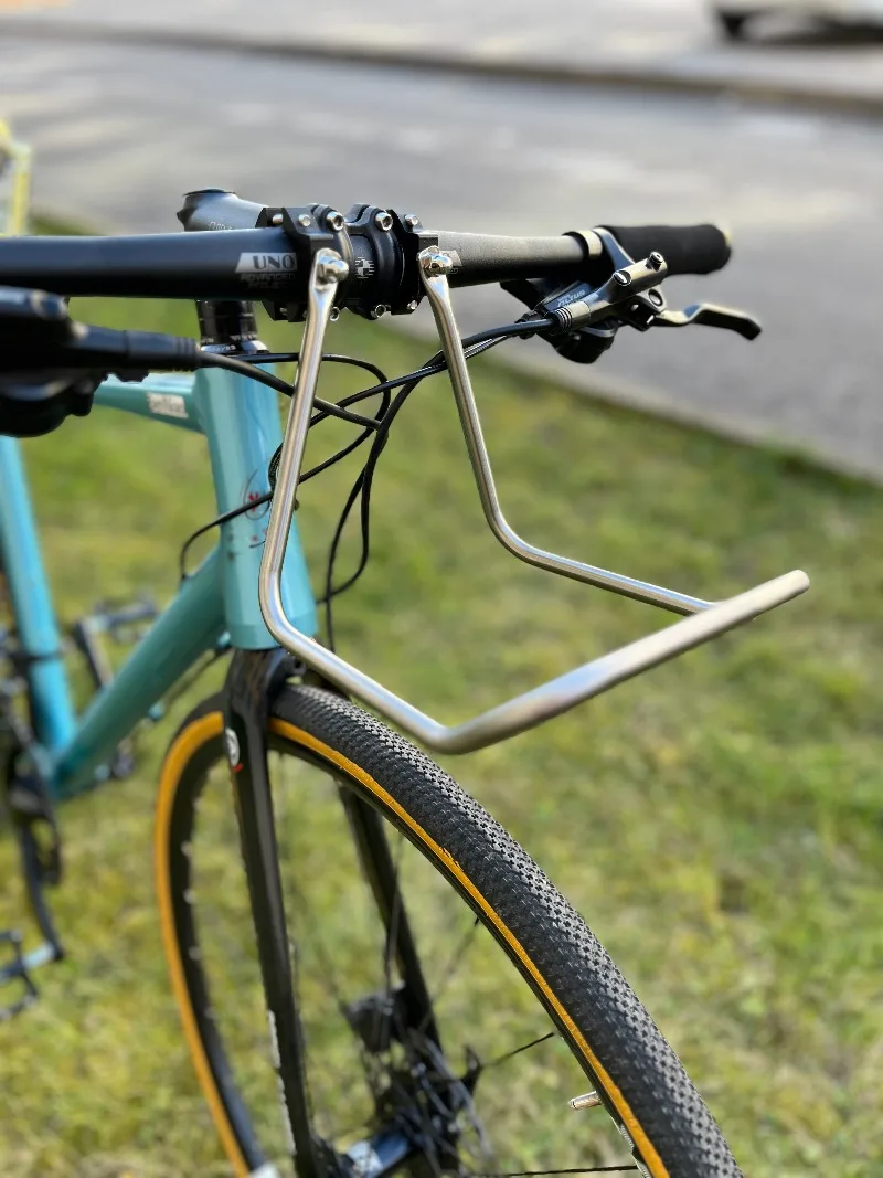 Bike Front Rack Mountain Road Bike Stainless Steel Integrated High-capacity Design Bicycle Luggage Carrier Bicycle Accessories