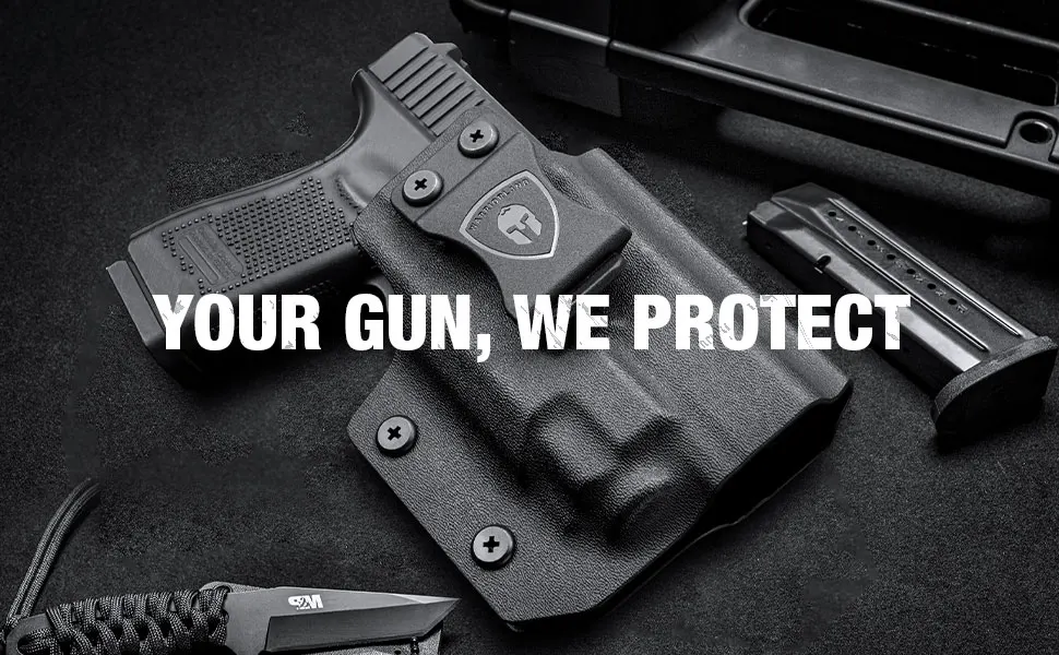 G17/G19+TLR-8 / TLR-8A Holster IWB Kydex Holster Optic Cut Fit: G17/G19/G44/G45 (GEN 1-5)&G23/32 (Gen 3-4)+TLR-8/TLR-8A