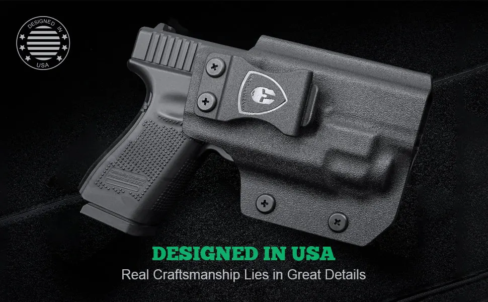 G17/G19+TLR-8 / TLR-8A Holster IWB Kydex Holster Optic Cut Fit: G17/G19/G44/G45 (GEN 1-5)&G23/32 (Gen 3-4)+TLR-8/TLR-8A