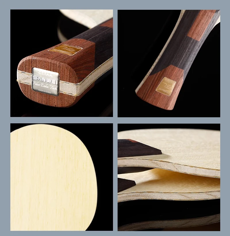 Original SANWEI 75 Series Table Tennis Blade 5 Wood + 2 Fiber Racket 5+2 Ping Pong Paddles Pingpong Bat