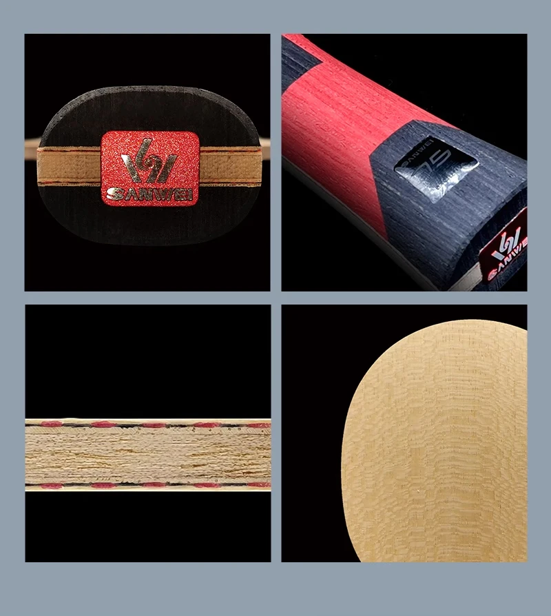 Original SANWEI 75 Series Table Tennis Blade 5 Wood + 2 Fiber Racket 5+2 Ping Pong Paddles Pingpong Bat