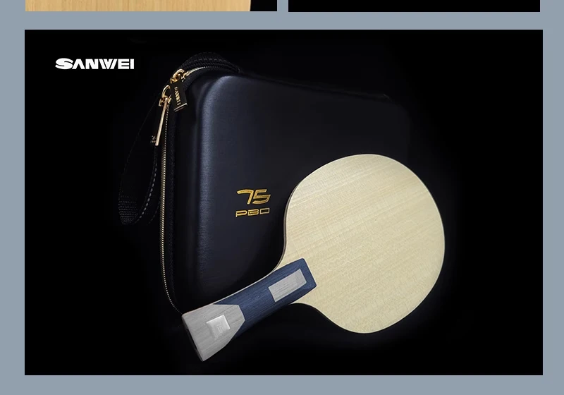Original SANWEI 75 Series Table Tennis Blade 5 Wood + 2 Fiber Racket 5+2 Ping Pong Paddles Pingpong Bat