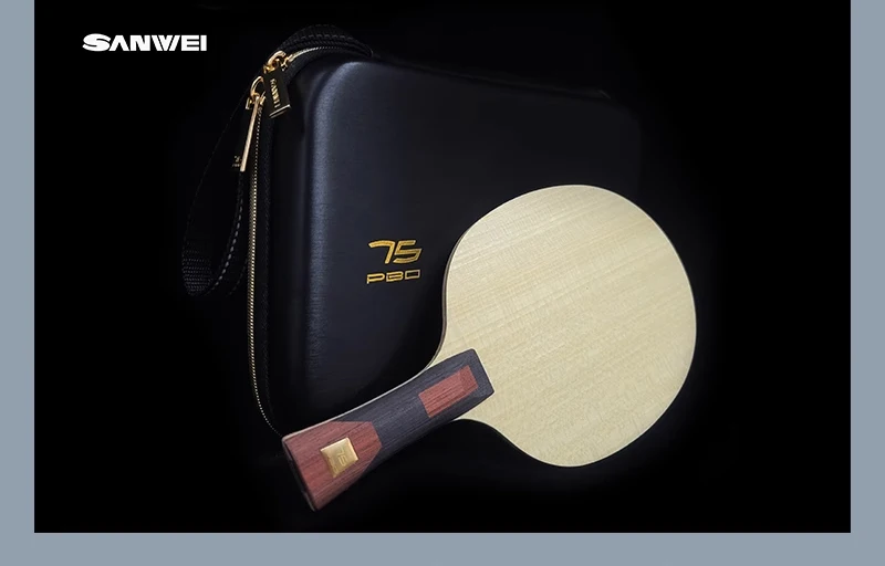 Original SANWEI 75 Series Table Tennis Blade 5 Wood + 2 Fiber Racket 5+2 Ping Pong Paddles Pingpong Bat