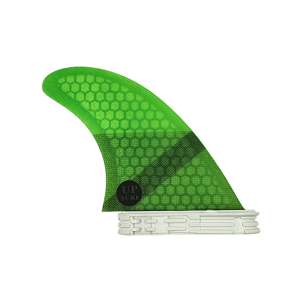 UPSURF FCS 2 Fin Tri Fin Set | Double Tabs 2 G3/G5 Size Honeycomb Carbon Fins in 4 Colors | For Shortboard Performance