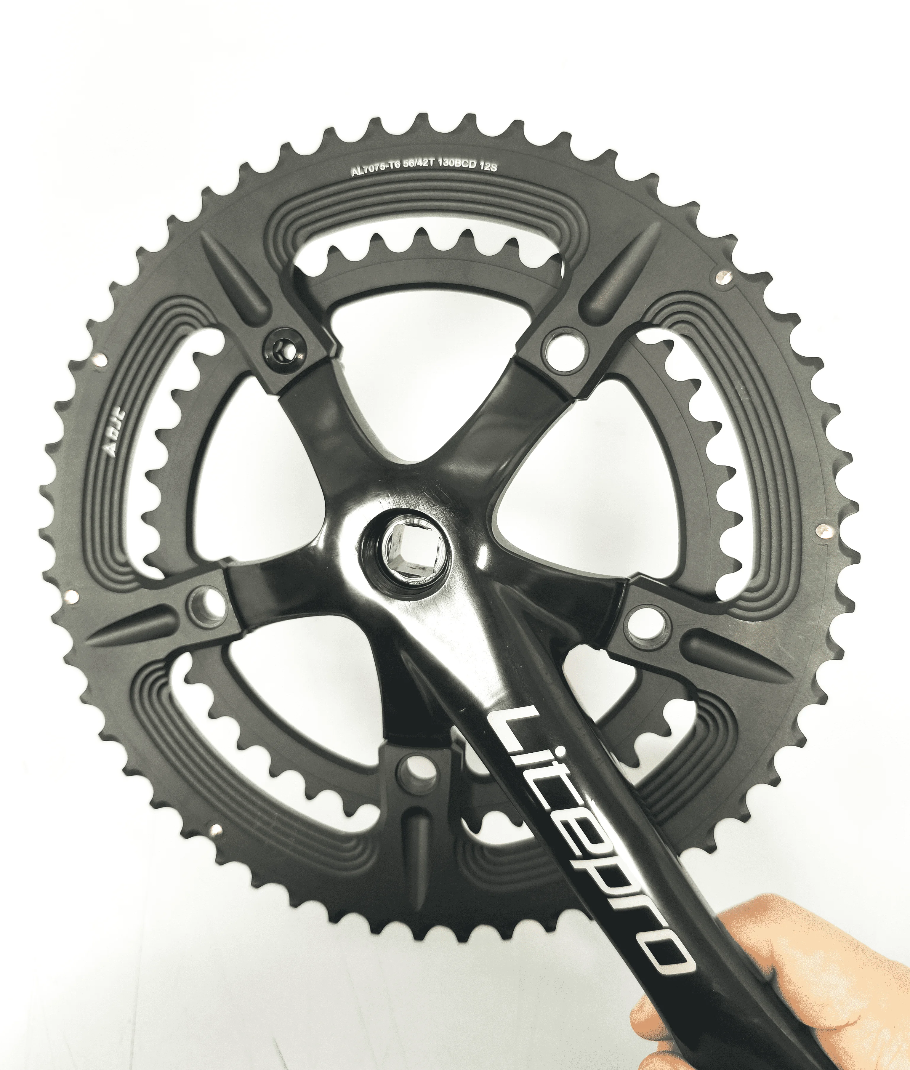GOLDIX 130BCD 5 Bolt Double Chainrings Road Bike Sprocket 53-39T 54-40T 56-42T for 130 BCD Crank Chainwheel