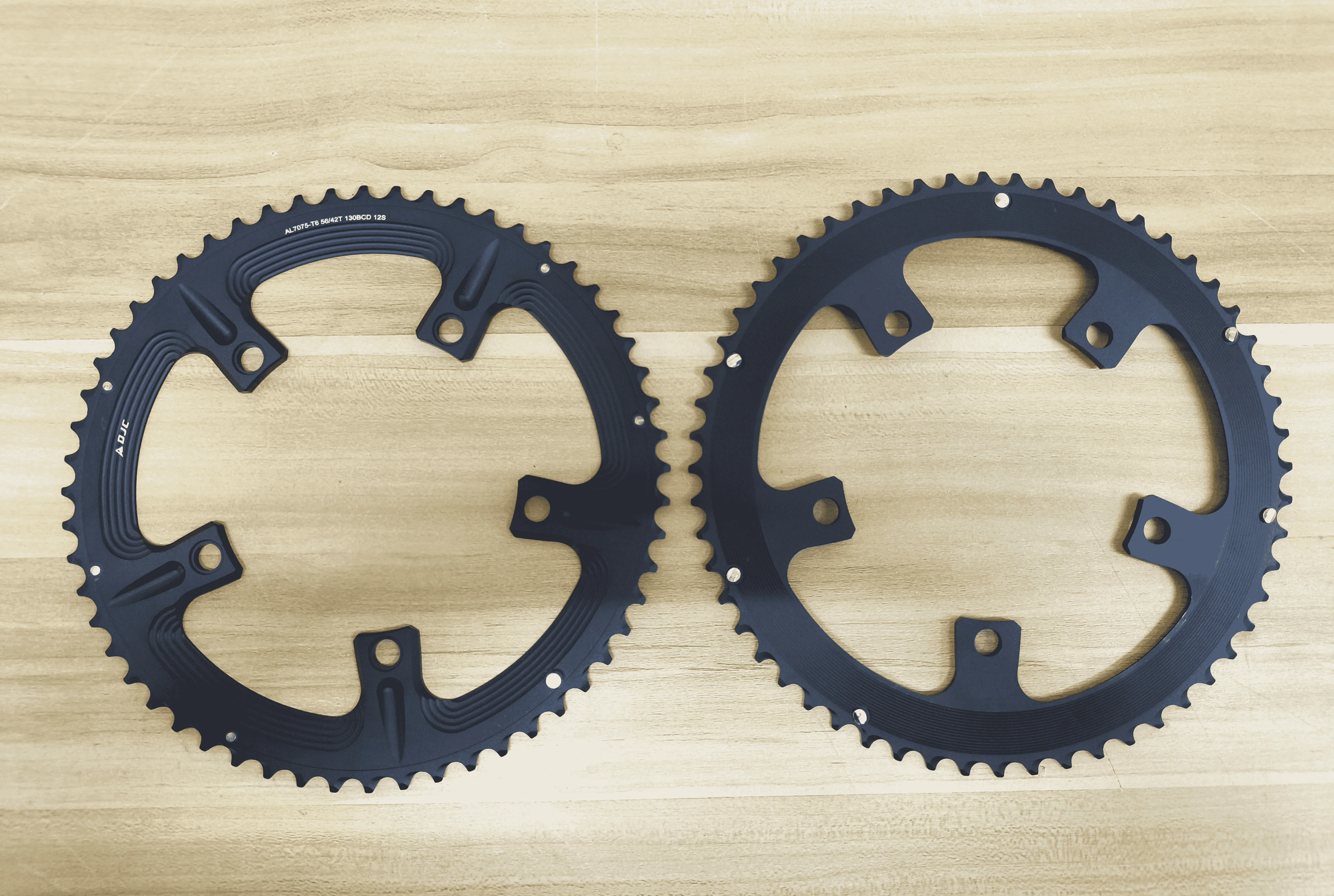 GOLDIX 130BCD 5 Bolt Double Chainrings Road Bike Sprocket 53-39T 54-40T 56-42T for 130 BCD Crank Chainwheel