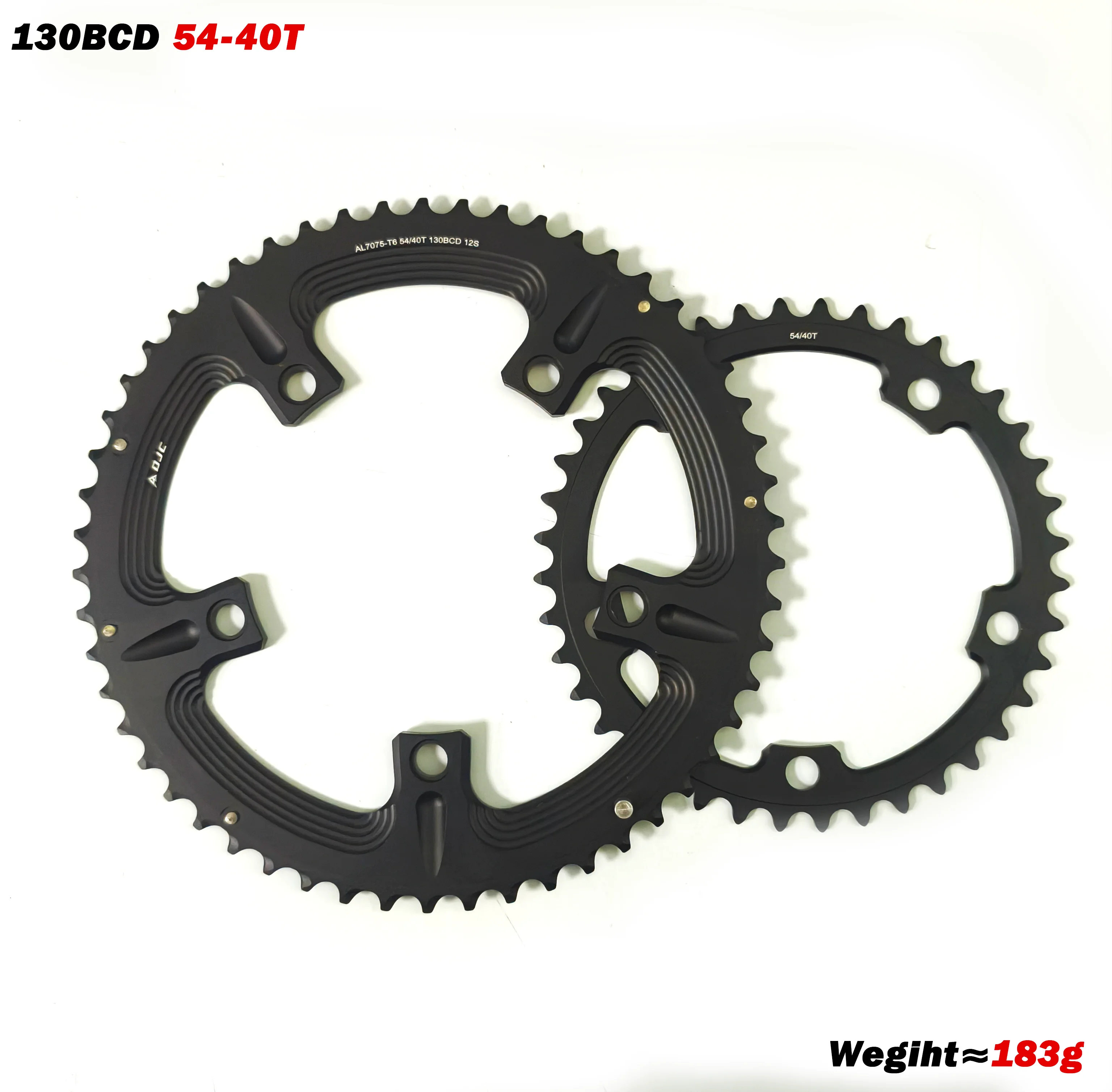 GOLDIX 130BCD 5 Bolt Double Chainrings Road Bike Sprocket 53-39T 54-40T 56-42T for 130 BCD Crank Chainwheel