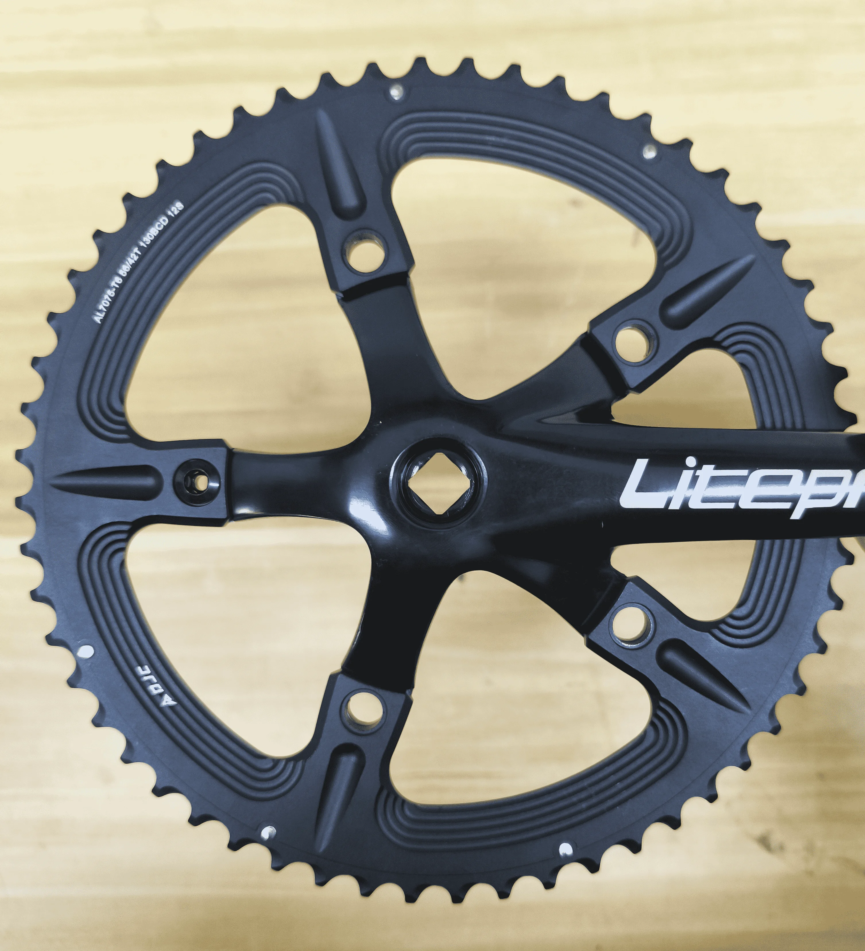 GOLDIX 130BCD 5 Bolt Double Chainrings Road Bike Sprocket 53-39T 54-40T 56-42T for 130 BCD Crank Chainwheel