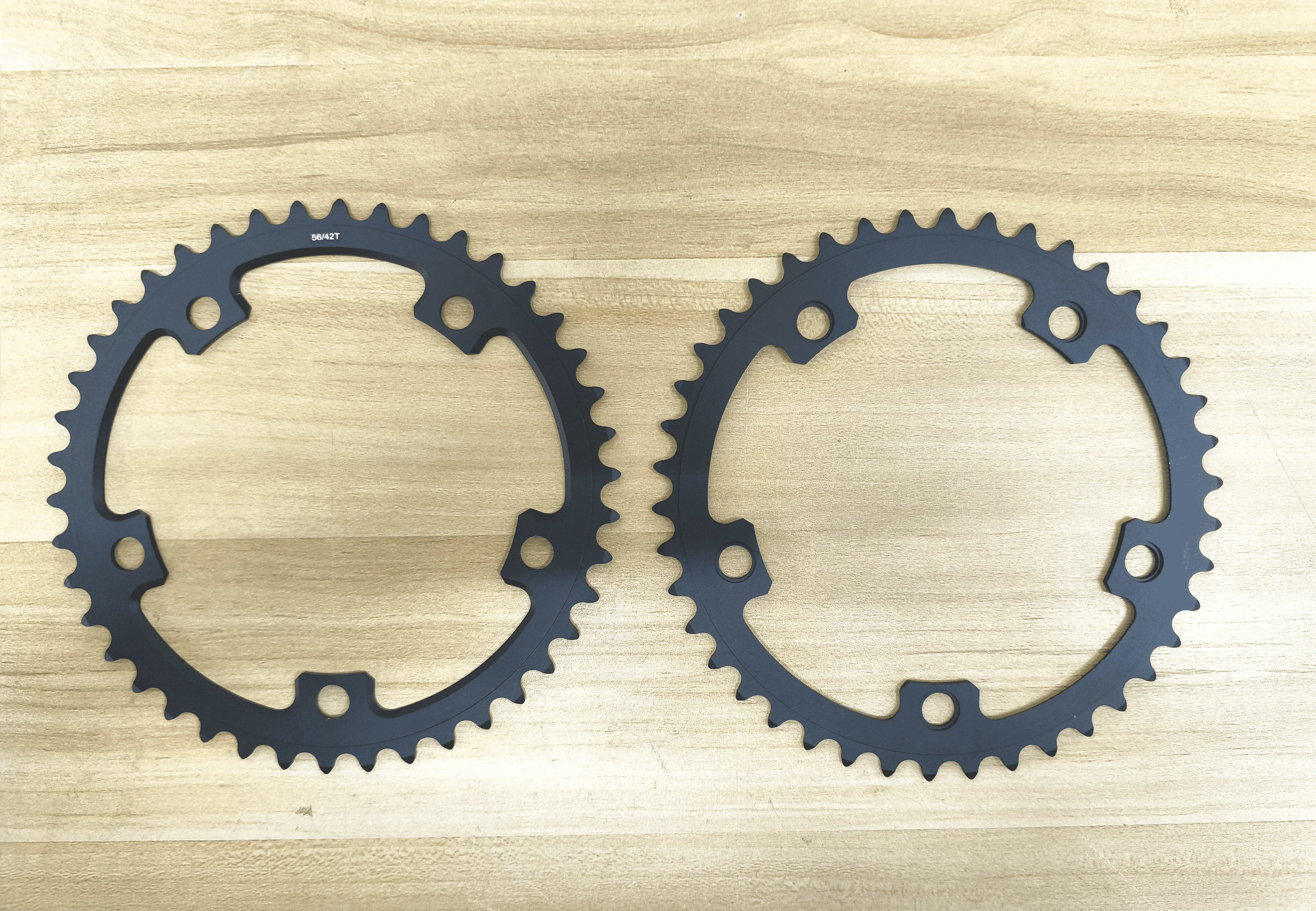 GOLDIX 130BCD 5 Bolt Double Chainrings Road Bike Sprocket 53-39T 54-40T 56-42T for 130 BCD Crank Chainwheel
