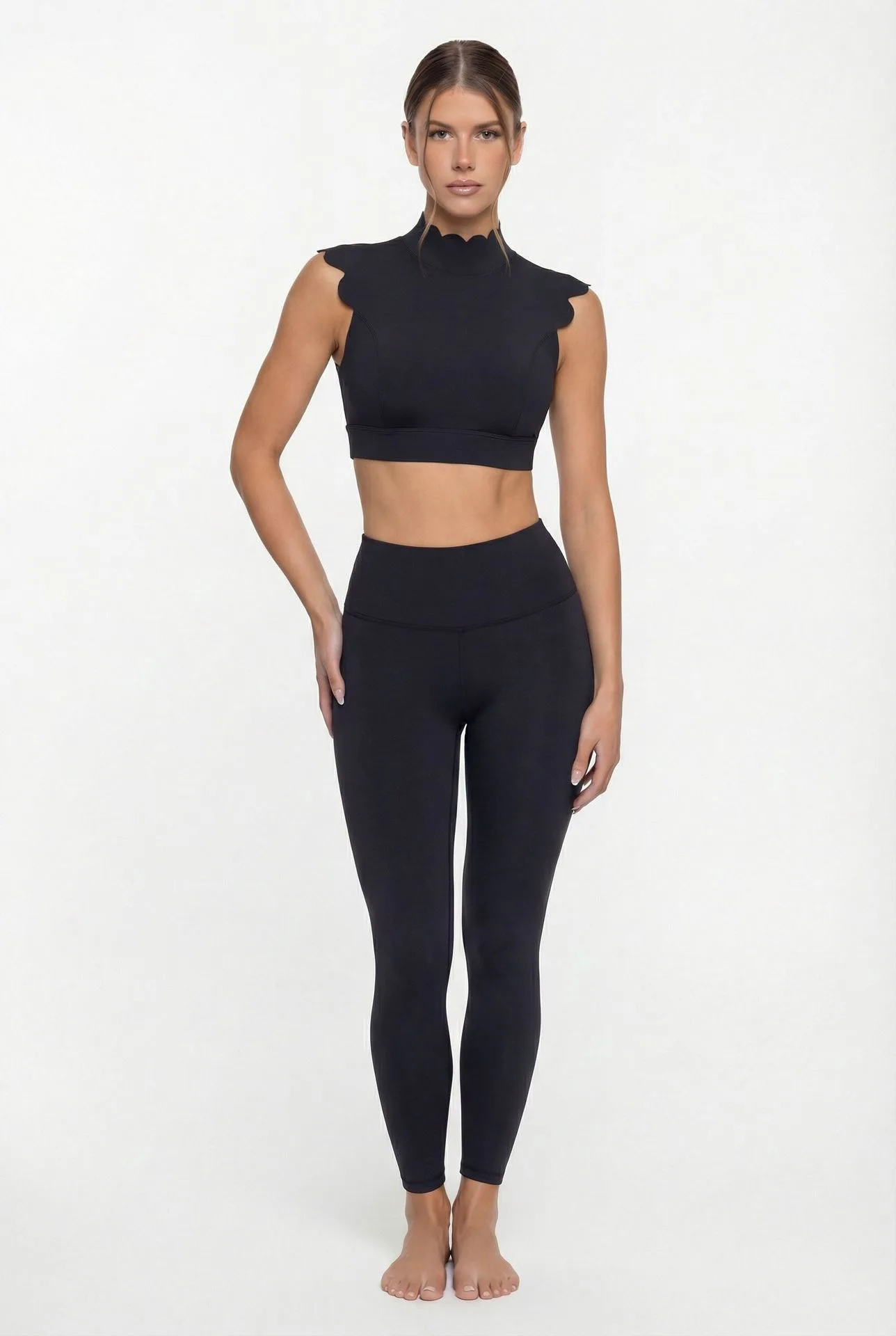 Woman Sports Sets Backless Hollow Out Tank Yoga Top Tight Women's Sports Bra Outerwear Workout Leggings Gym Clothes Woman