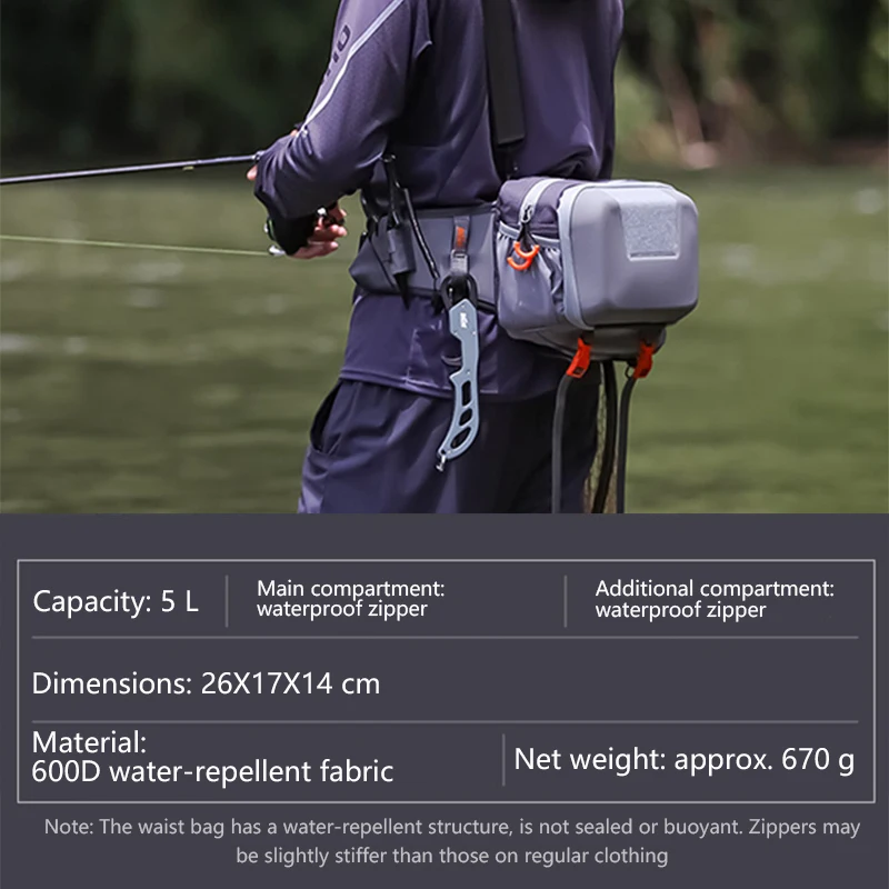 5L Fishing Bag, Multifunctional Waterproof Handbag, Fishing Tackle Bag, Fishing Backpack, Waist Bag, Water Proof