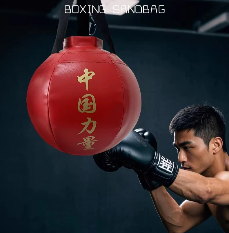 Professional Boxing Punching Bag for Kids & Adults – Synthetic Leather Training Sandbag