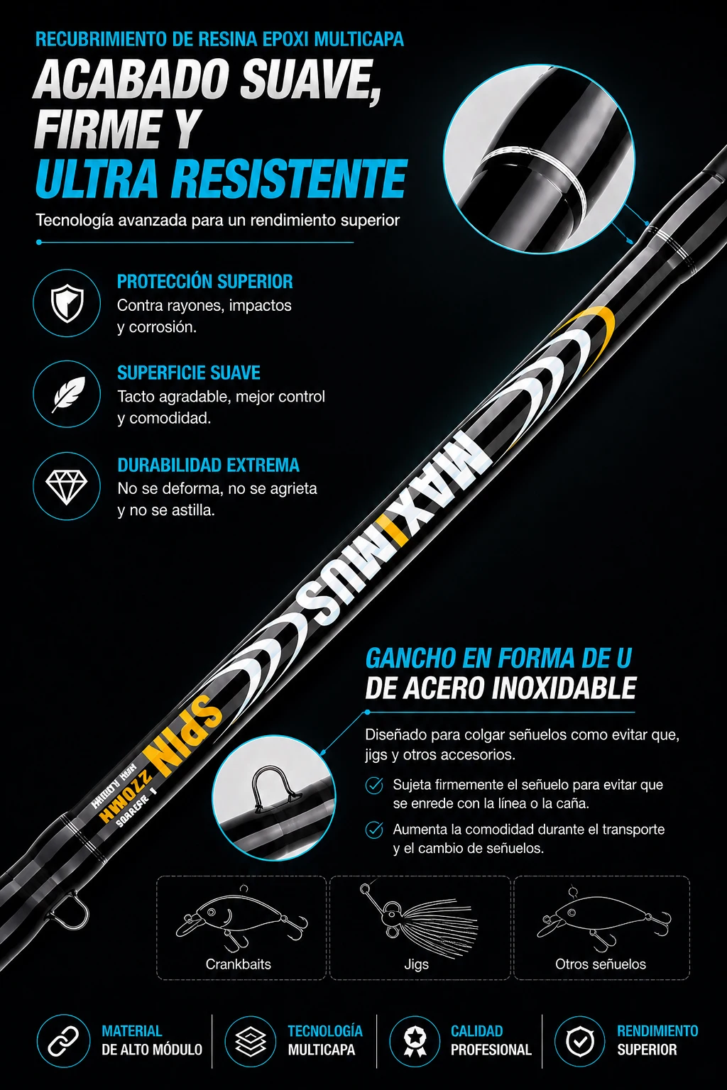 BUDEFO MAXIMUS Lure Fishing Rod 1.8m 2.4m 3.0m30T Carbon Spinning Baitcasting FUJI Guide Travel Lure Rod 3-50g ML/M/MH