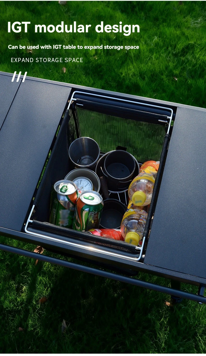 Outdoor camping handbag picnic bag compatible with IGT unit mesh filter basket large capacity